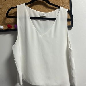 Babaton white blouse size large
